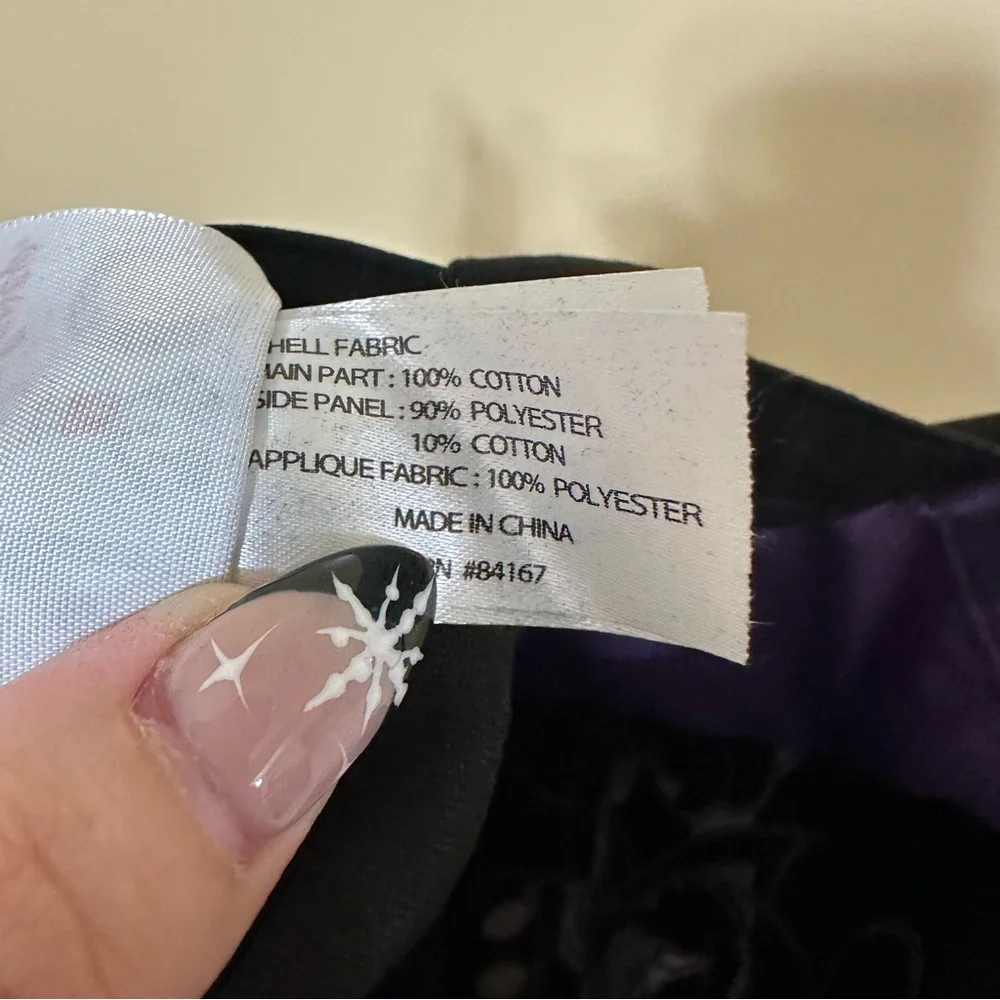 World Of Disney NYC Happy Halloween Cloth Tote Bag Trick-or-treat Black/purple - Picture 5 of 5